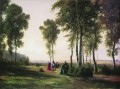 paisaje con gente caminando 1869 Ivan Ivanovich árboles